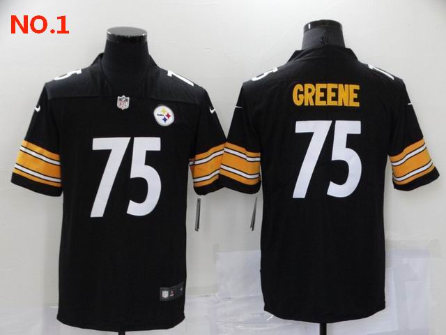 Men's Pittsburgh Steelers #75 Greene Jersey NO.1;